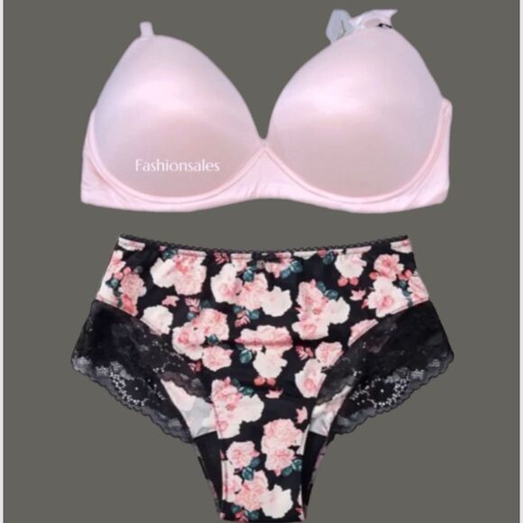 Victorias Secret Supersoft Body Maternity SET Nursing Wireless bra & Shortie - Picture 2 of 15